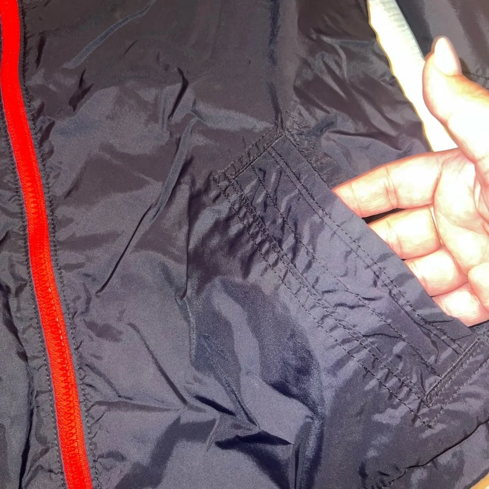 Y2K Style Hollister Men’s Black Red Windbreaker Jacket Medium | EUC - Picture 3 of 12